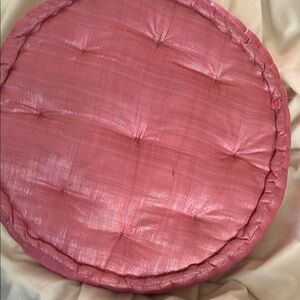 Pink Round Cushion. 18” round